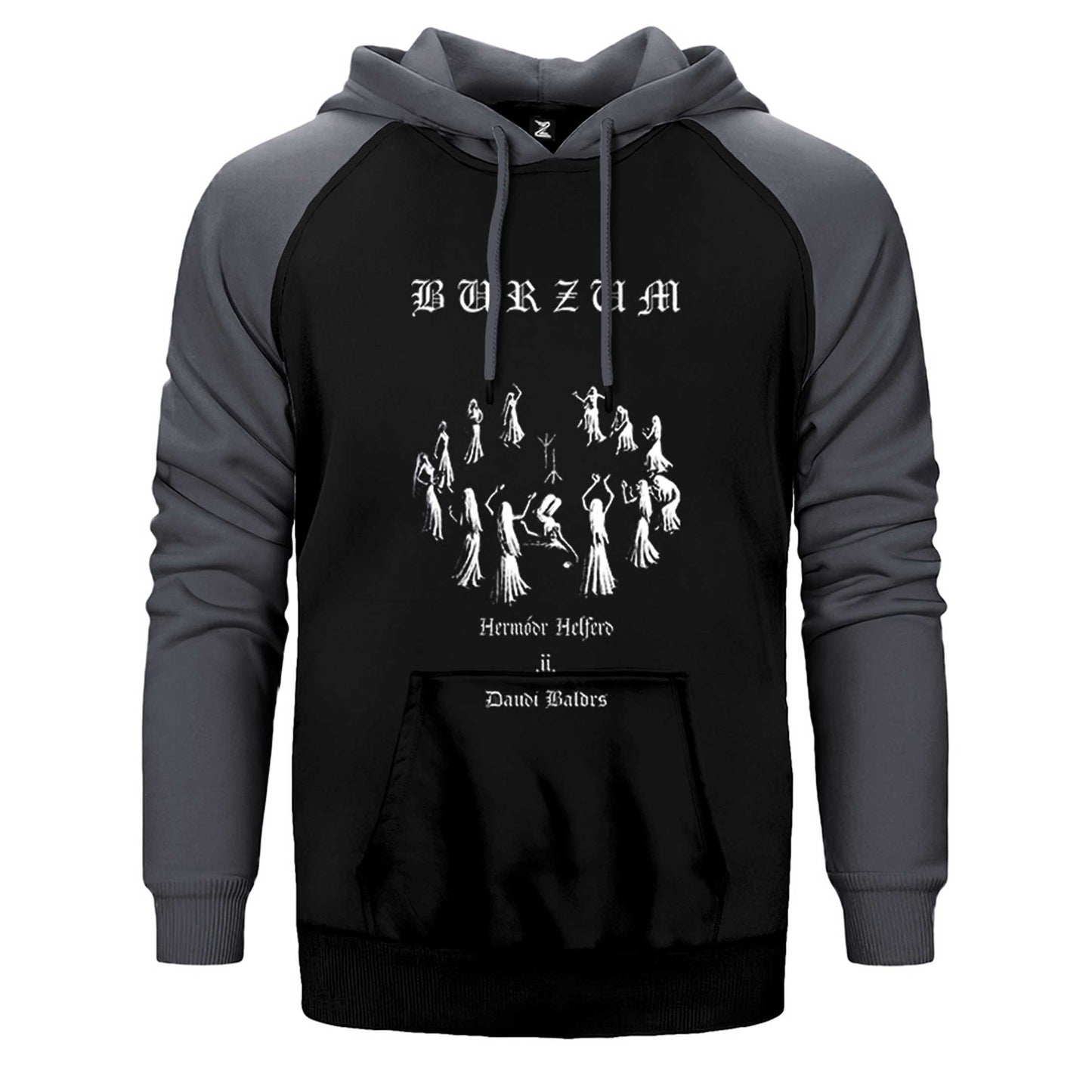 Burzum Graphic Çift Renk Reglan Kol Sweatshirt / Hoodie