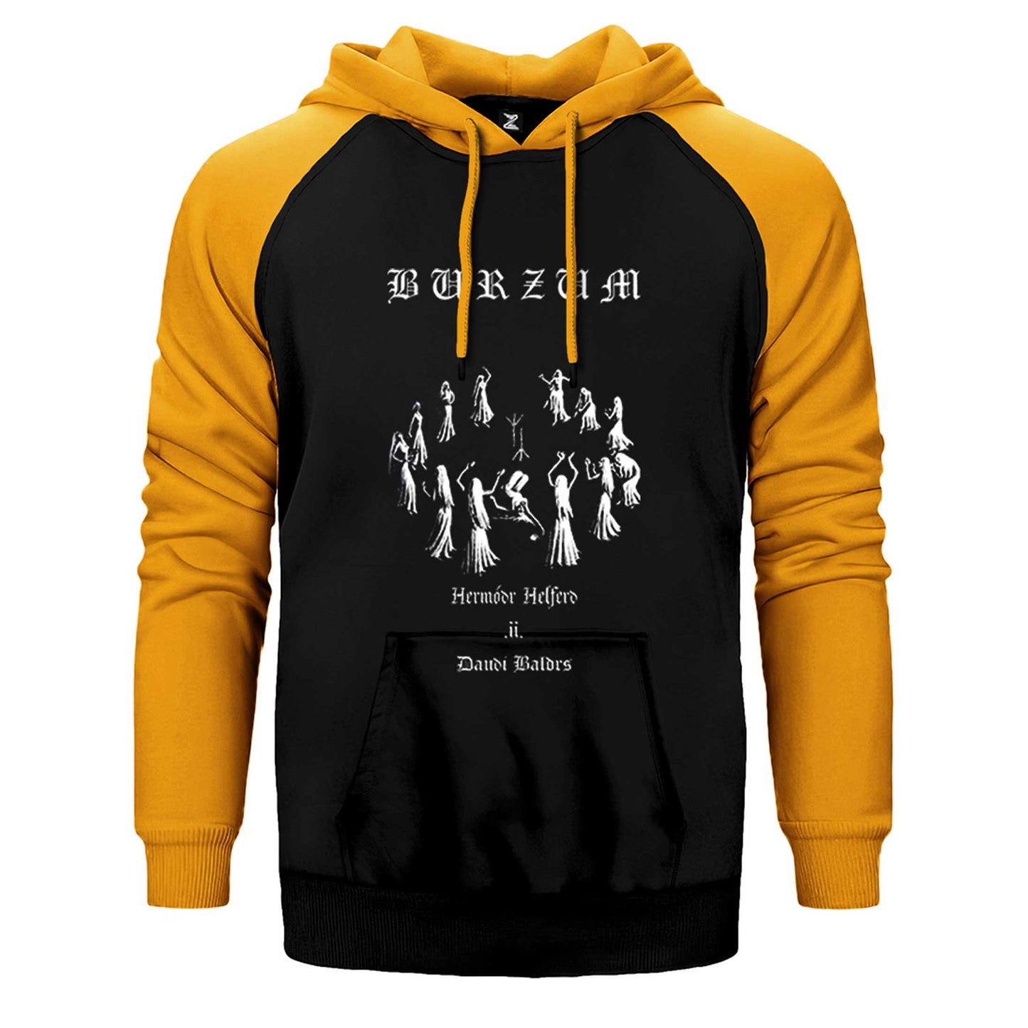 Burzum Graphic Çift Renk Reglan Kol Sweatshirt / Hoodie
