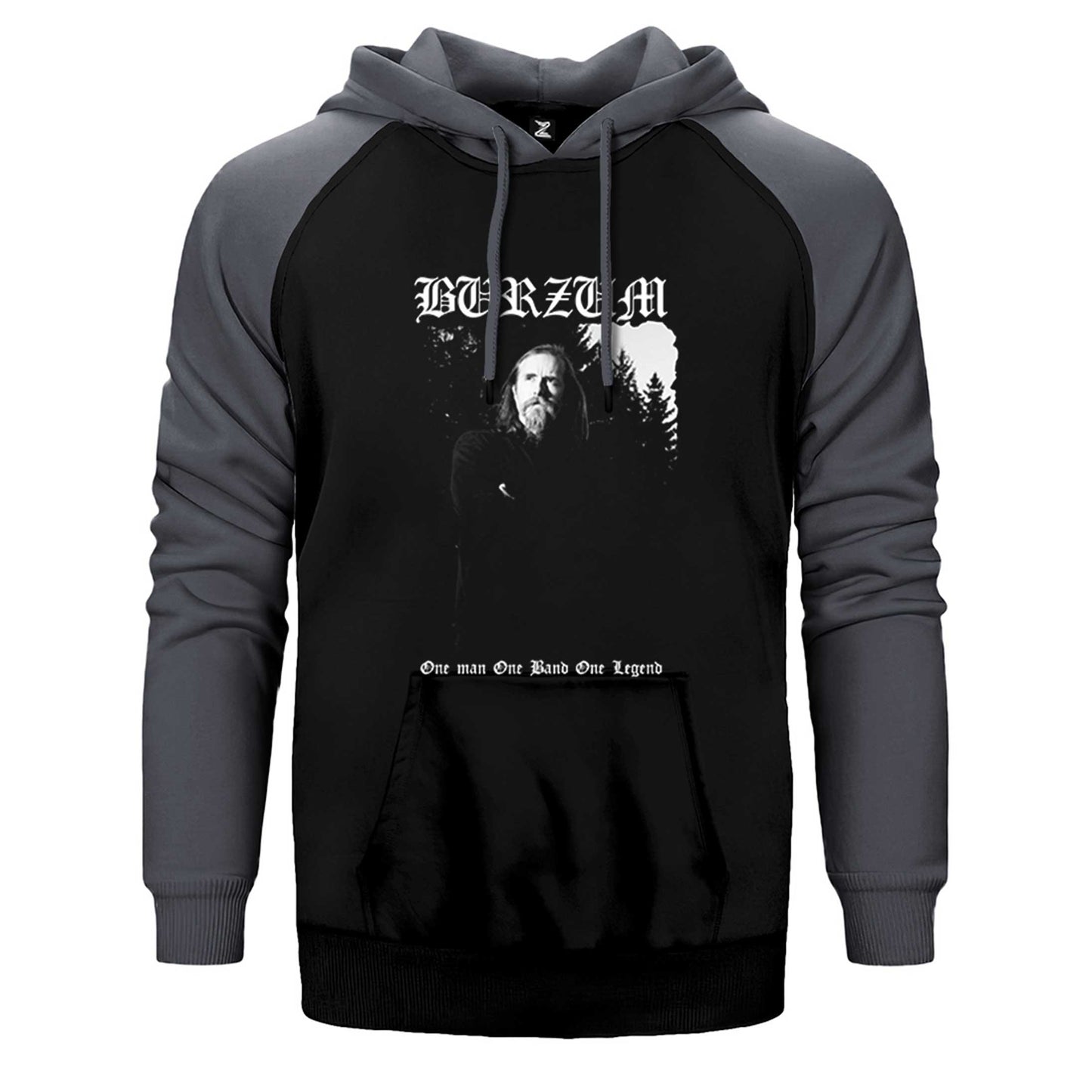 Burzum One Man One Band One Legand Çift Renk Reglan Kol Sweatshirt / Hoodie