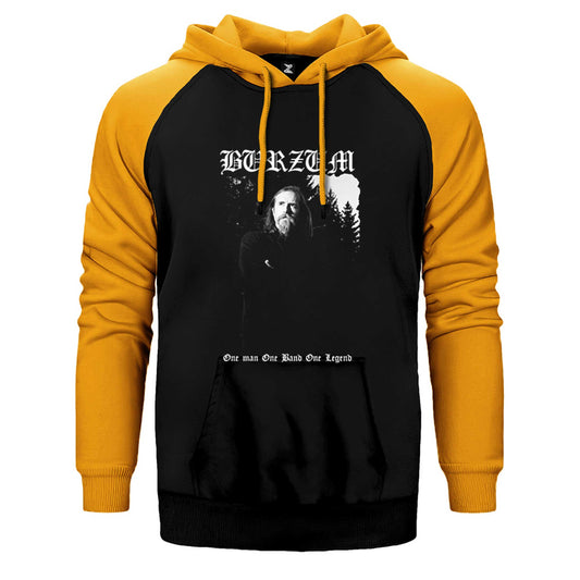 Burzum One Man One Band One Legand Çift Renk Reglan Kol Sweatshirt / Hoodie