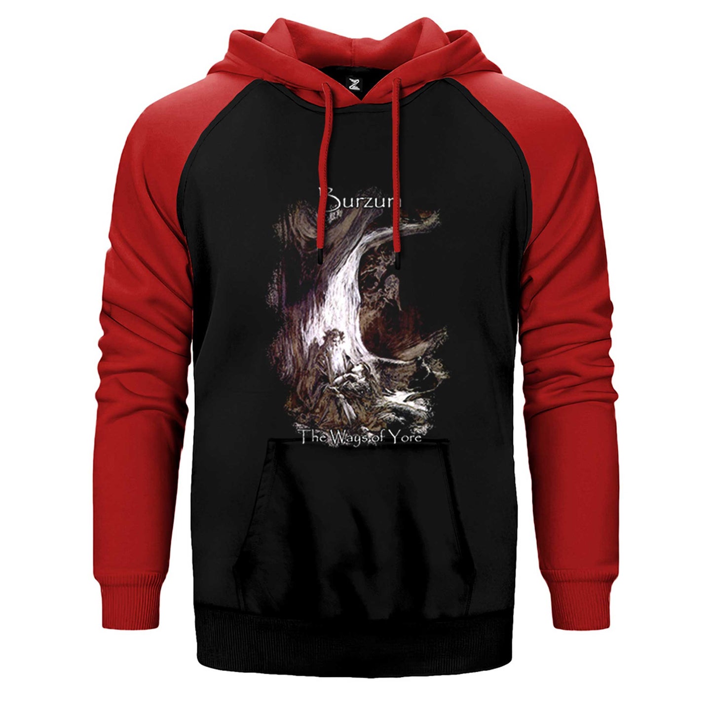 Burzum The Ways Of Yore Çift Renk Reglan Kol Sweatshirt / Hoodie