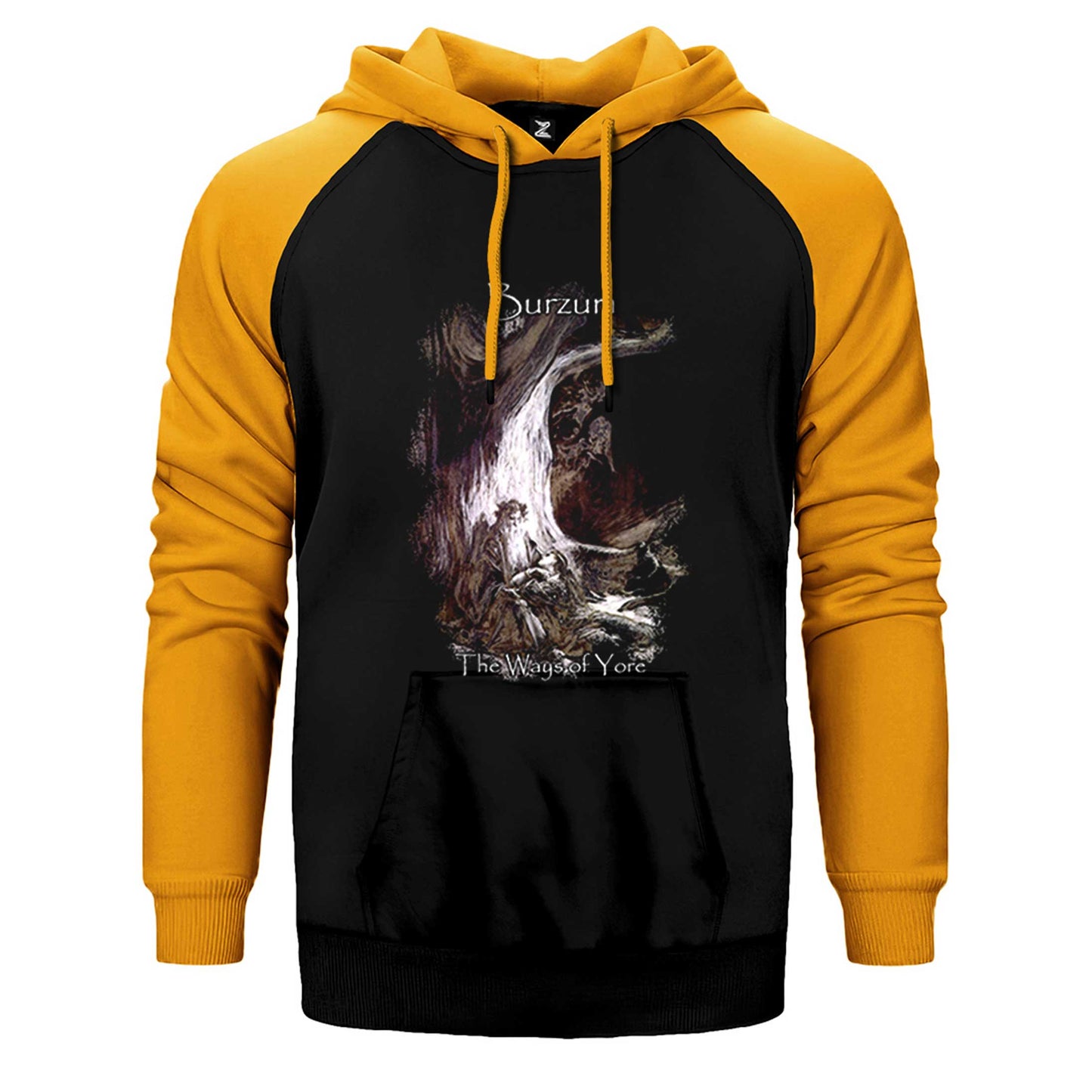 Burzum The Ways Of Yore Çift Renk Reglan Kol Sweatshirt / Hoodie
