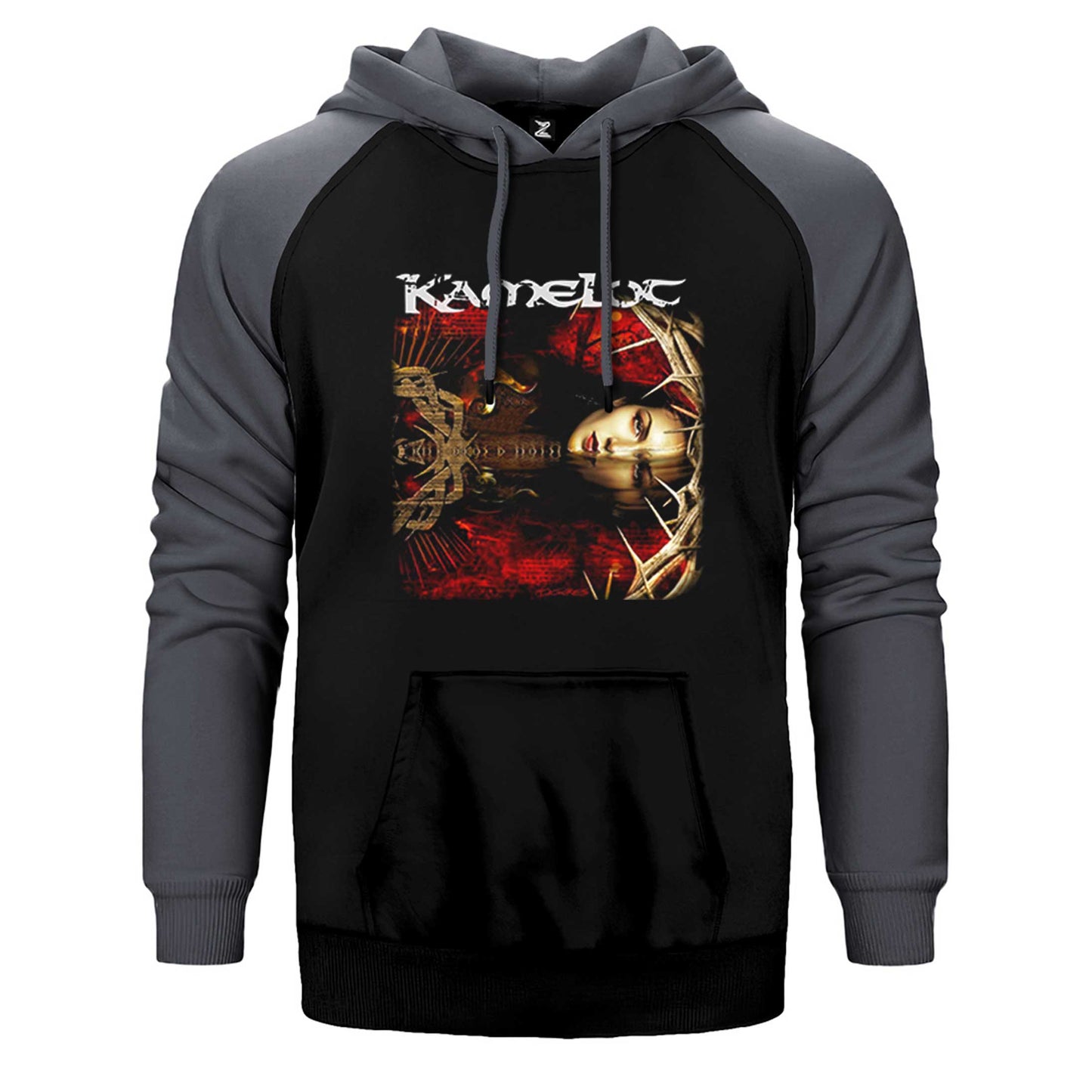 Kamelot The Black Halo Çift Renk Reglan Kol Sweatshirt / Hoodie