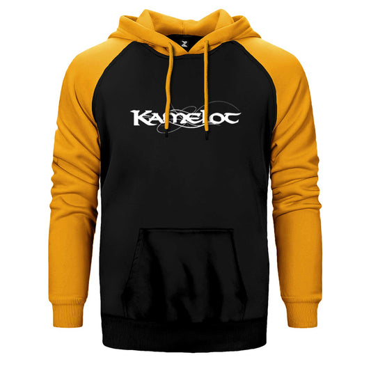 Kamelot Yazı Çift Renk Reglan Kol Sweatshirt / Hoodie