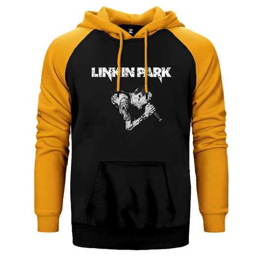 Linkin Park Chester Konser Çift Renk Reglan Kol Sweatshirt / Hoodie