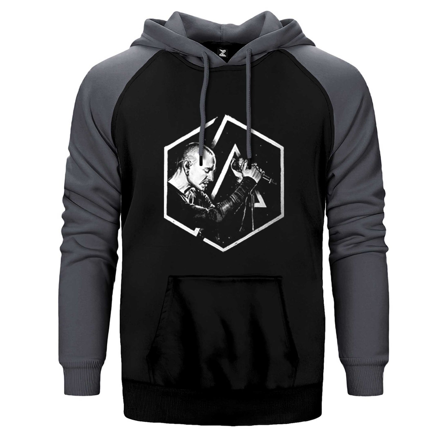 Linkin Park Chester Logo Çift Renk Reglan Kol Sweatshirt / Hoodie