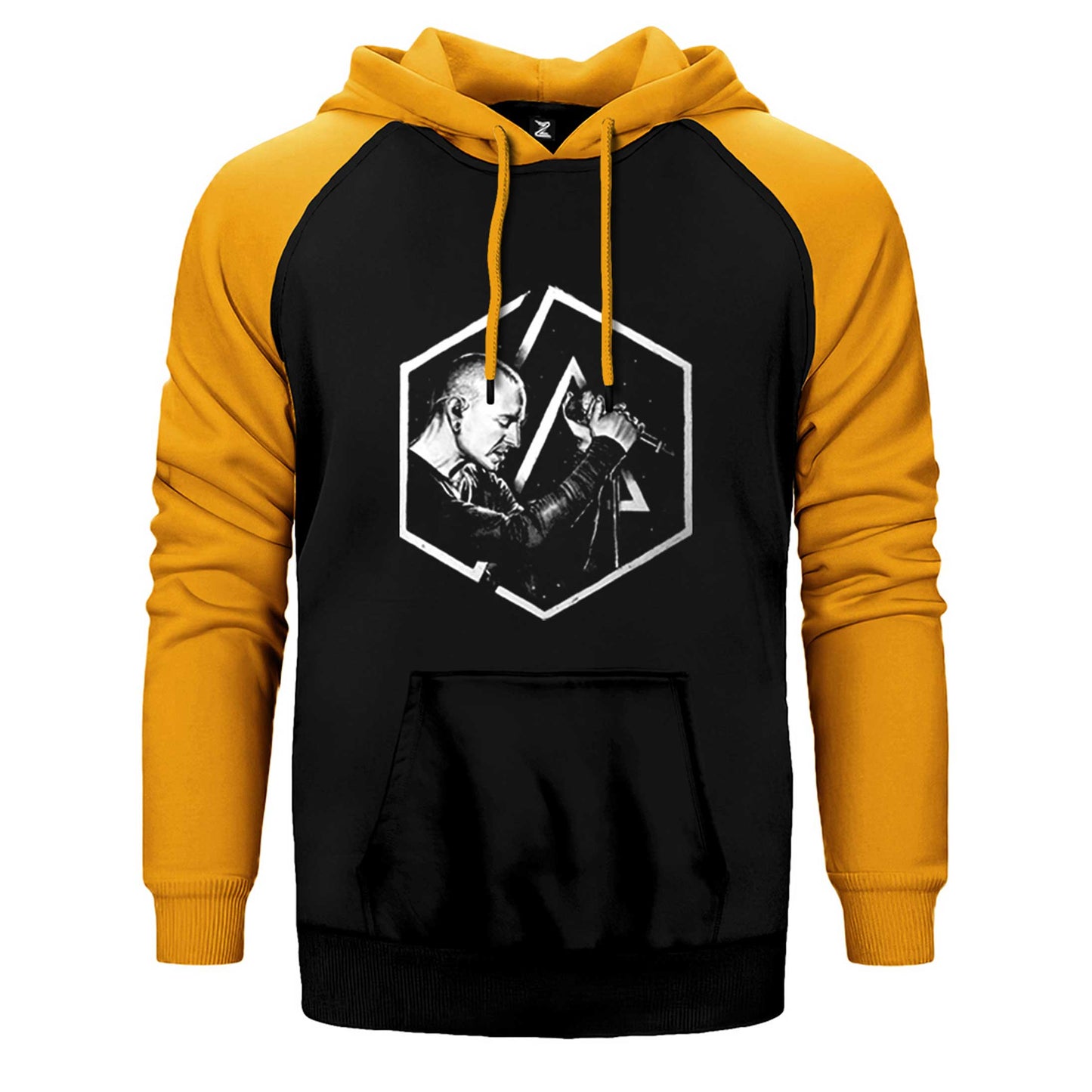 Linkin Park Chester Logo Çift Renk Reglan Kol Sweatshirt / Hoodie