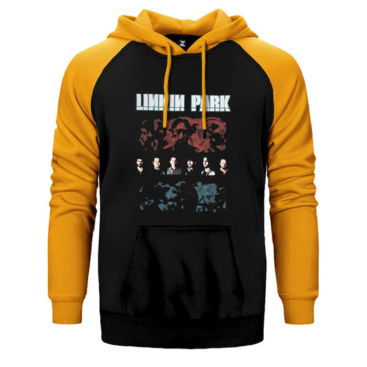 Linkin Park Pixel Çift Renk Reglan Kol Sweatshirt / Hoodie