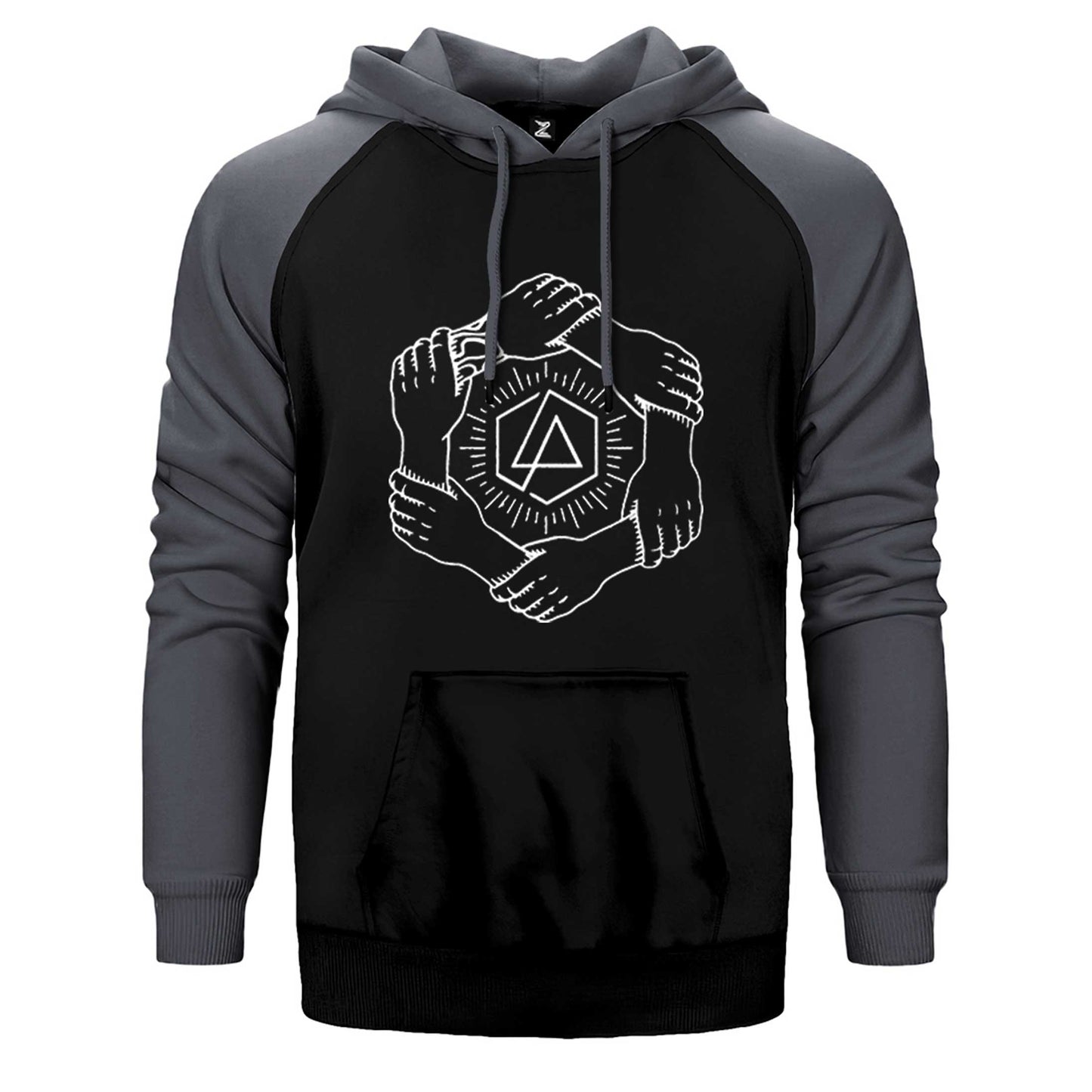 Linkin Park Popular Symbol Çift Renk Reglan Kol Sweatshirt / Hoodie