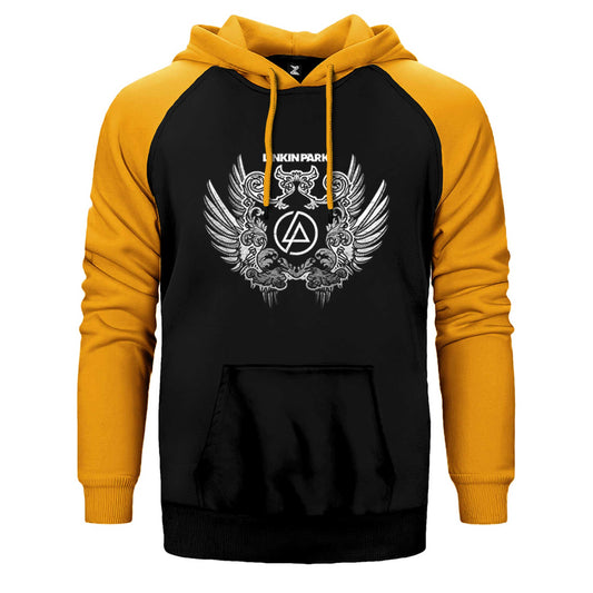 Linkin Park Wings Çift Renk Reglan Kol Sweatshirt / Hoodie