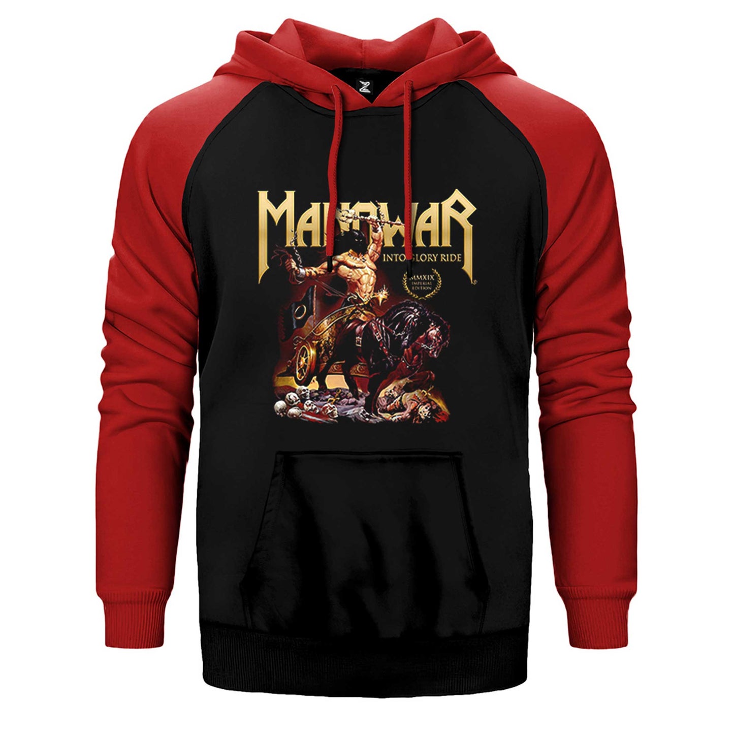 Manowar Into Glory Ride Çift Renk Reglan Kol Sweatshirt / Hoodie