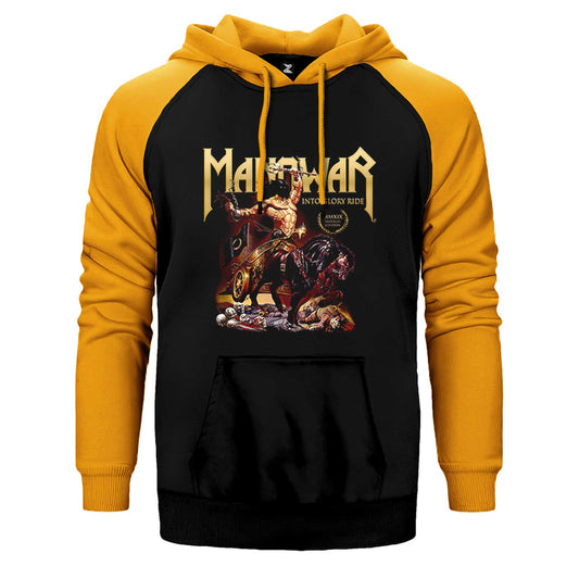 Manowar Into Glory Ride Çift Renk Reglan Kol Sweatshirt / Hoodie