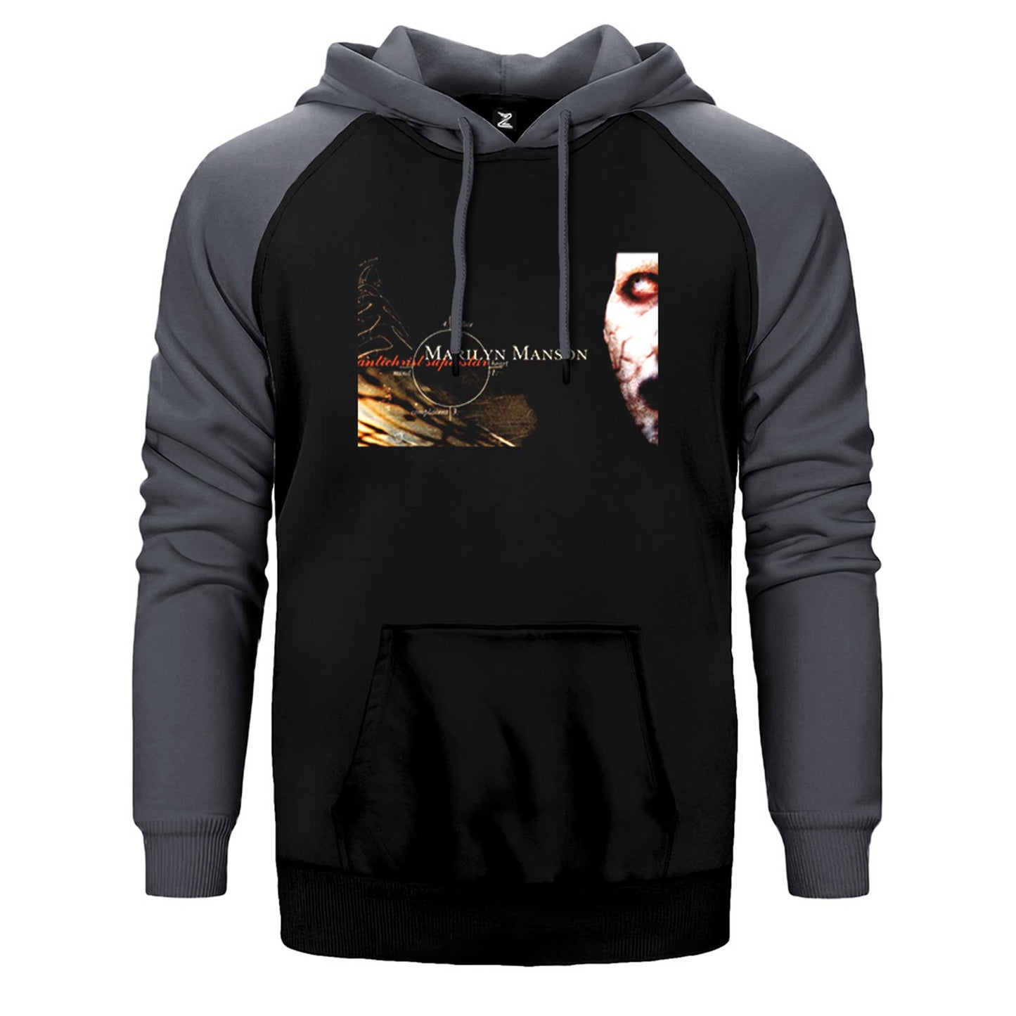 Marilyn Manson Antichrist Superstar Çift Renk Reglan Kol Sweatshirt / Hoodie
