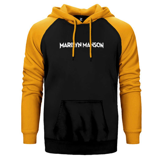 Marilyn Manson Classic Çift Renk Reglan Kol Sweatshirt / Hoodie
