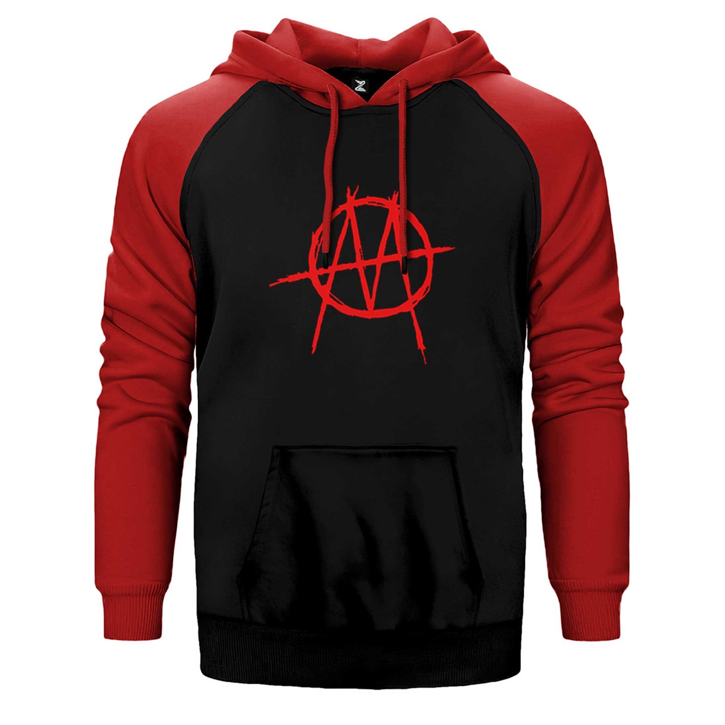 Marilyn Manson Ministry Red Logo Çift Renk Reglan Kol Sweatshirt / Hoodie
