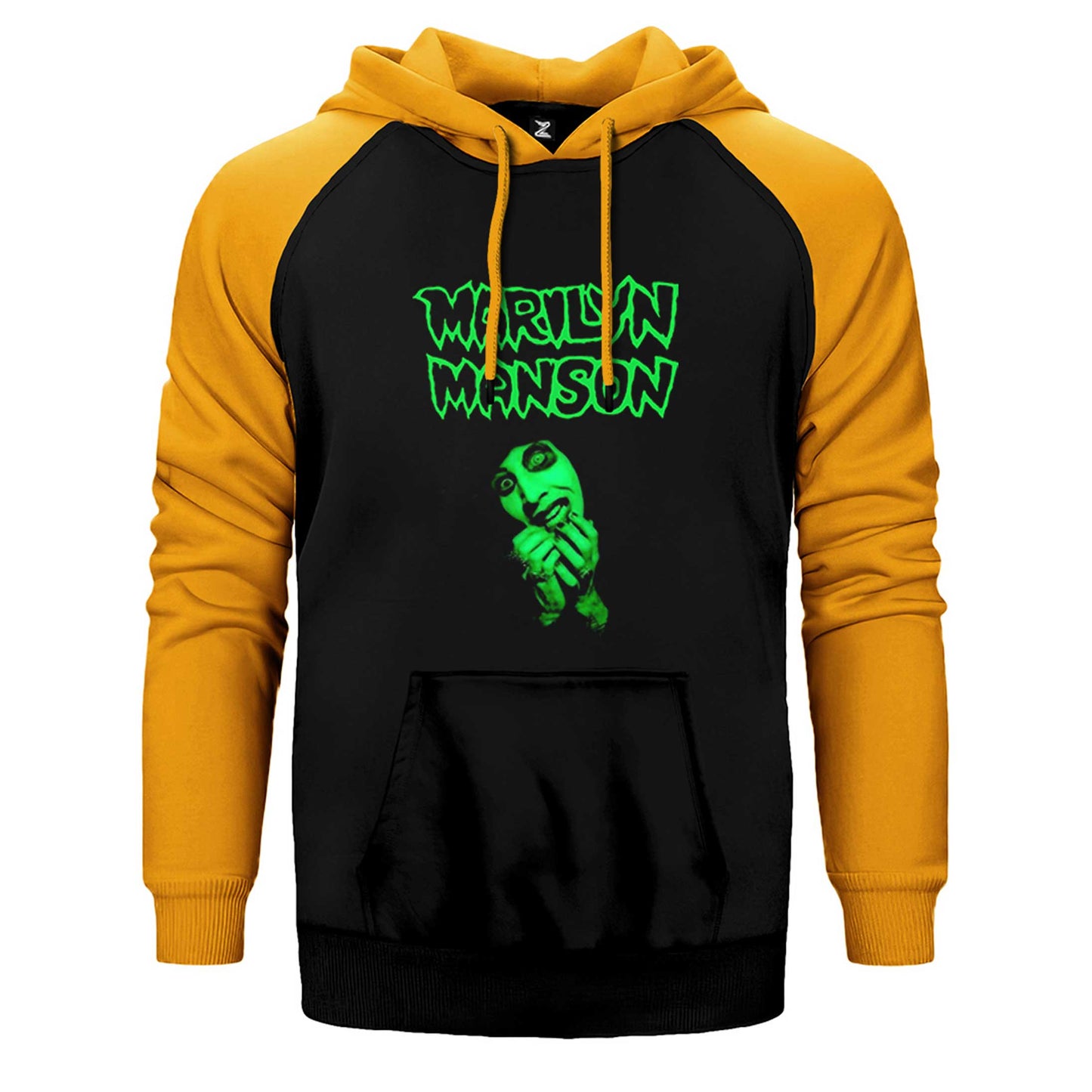 Marilyn Manson Smells Like Children Çift Renk Reglan Kol Sweatshirt / Hoodie