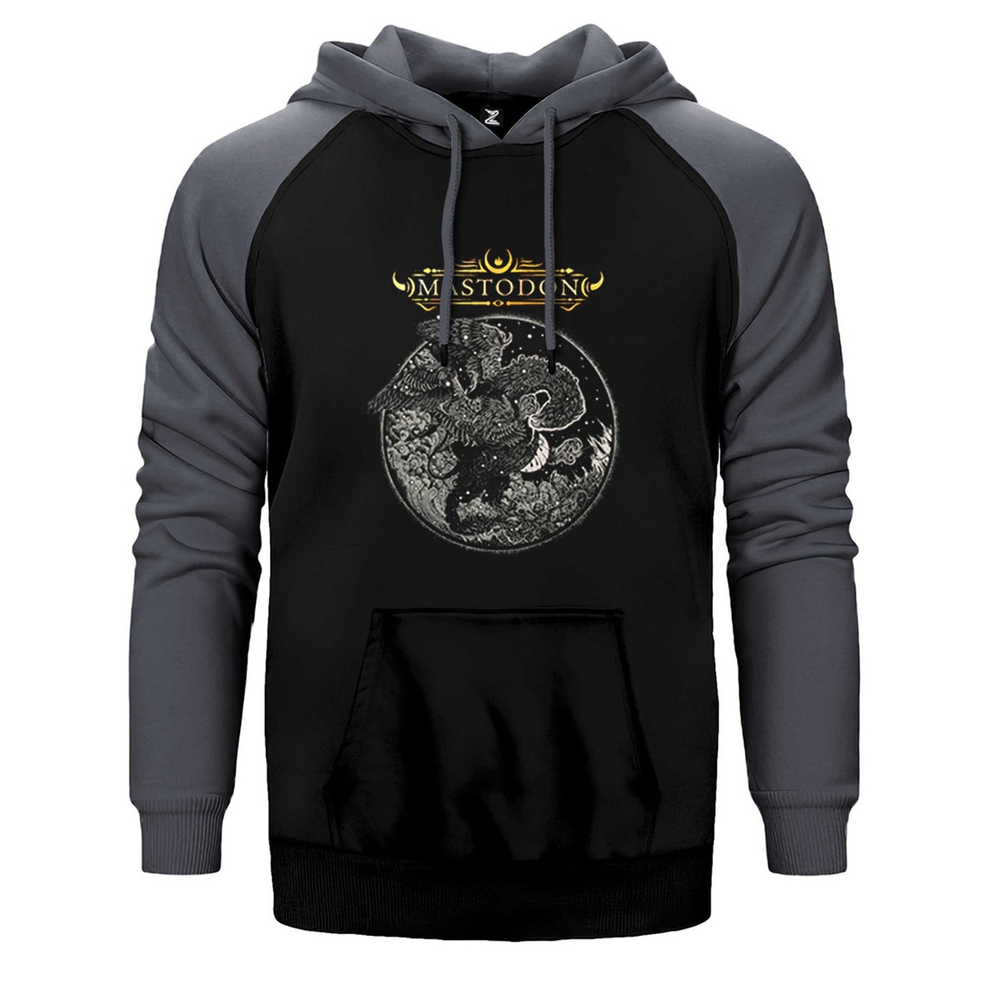 Mastodon Cold Dark Place Çift Renk Reglan Kol Sweatshirt / Hoodie