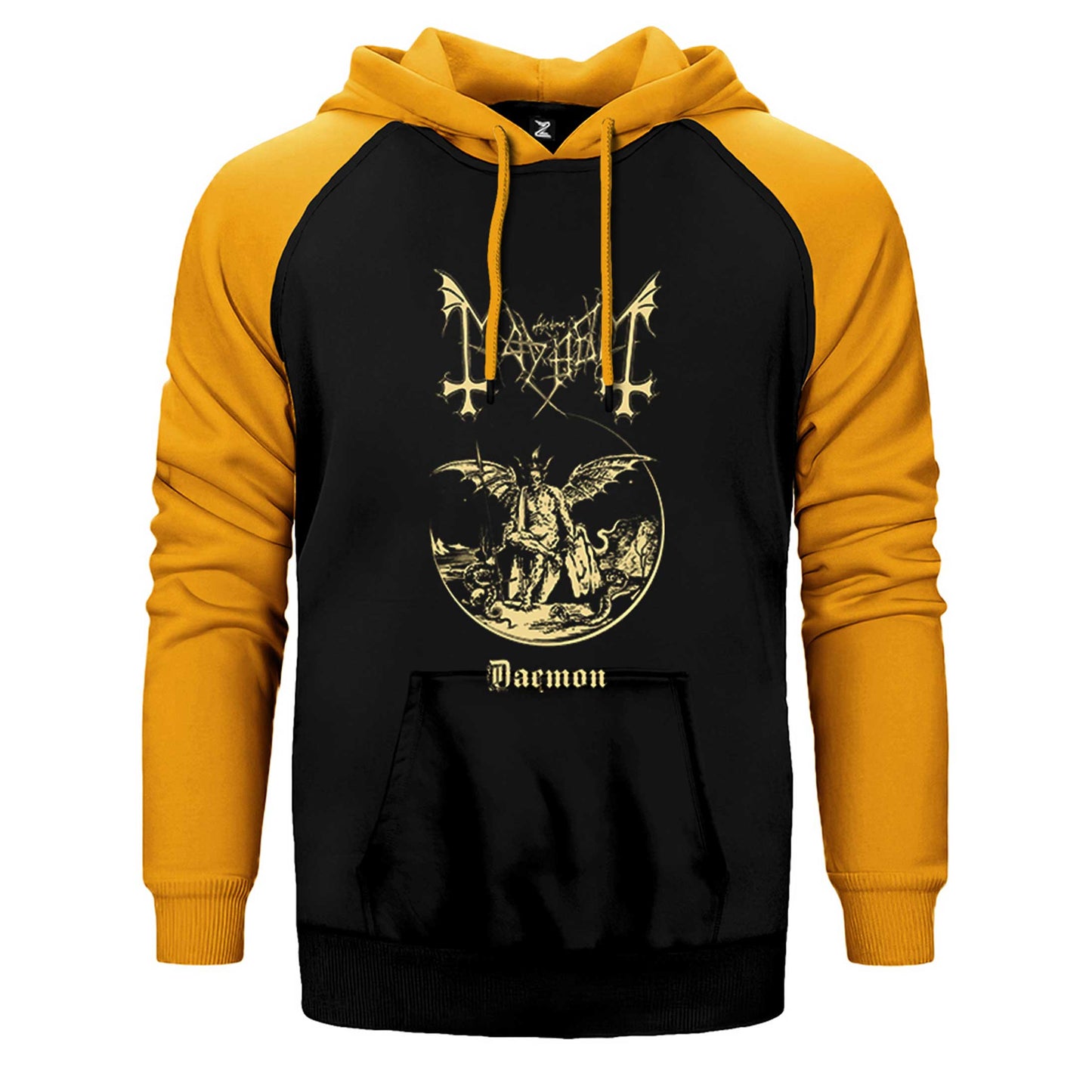 Mayhem Daemon King Çift Renk Reglan Kol Sweatshirt / Hoodie