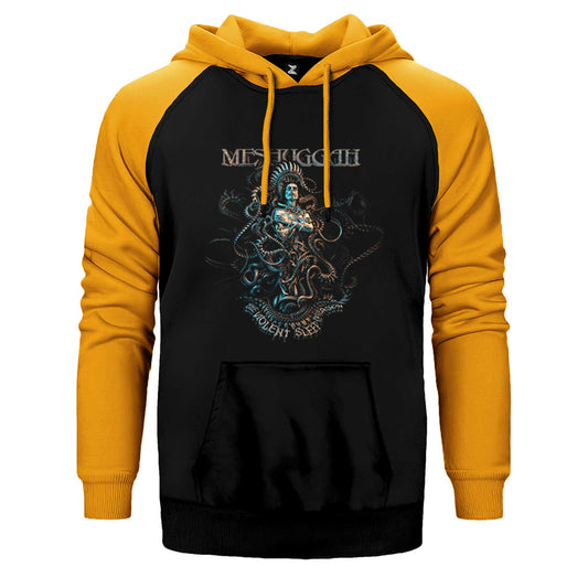 Meshuggah The Violent Sleep Of Reason Çift Renk Reglan Kol Sweatshirt / Hoodie