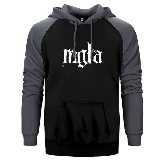 Mgla Logo Çift Renk Reglan Kol Sweatshirt / Hoodie