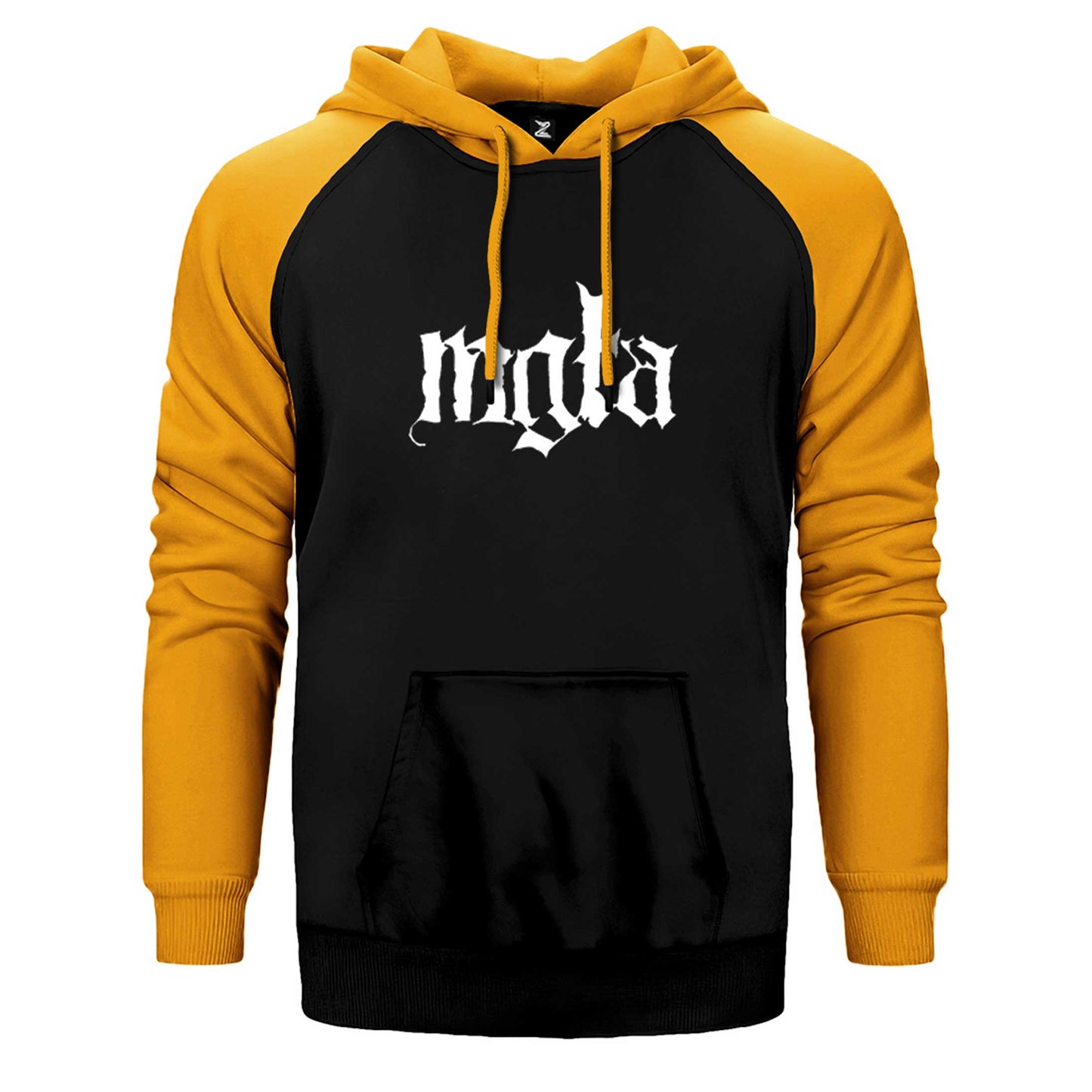 Mgla Logo Çift Renk Reglan Kol Sweatshirt / Hoodie