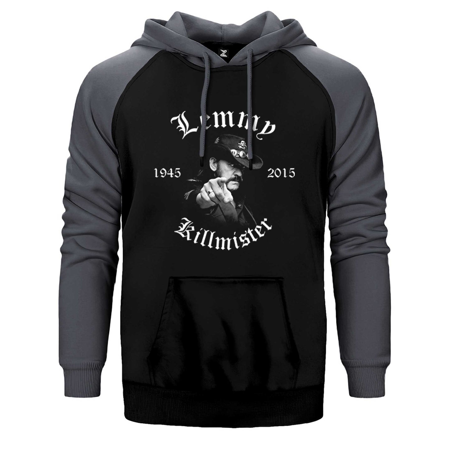 Motörhead Lemmy Kilmister 1945-2015 Çift Renk Reglan Kol Sweatshirt / Hoodie