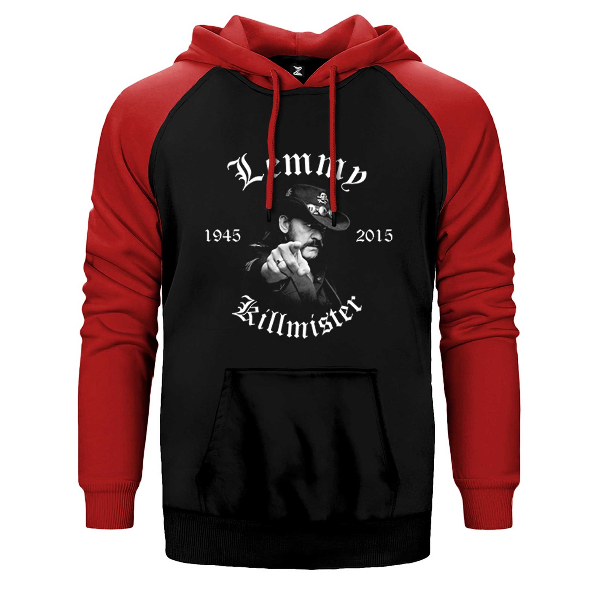 Motörhead Lemmy Kilmister 1945-2015 Çift Renk Reglan Kol Sweatshirt / Hoodie