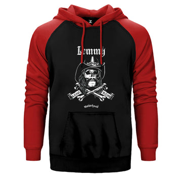 Motörhead Lemmy Kilmister Skull Çift Renk Reglan Kol Sweatshirt / Hoodie