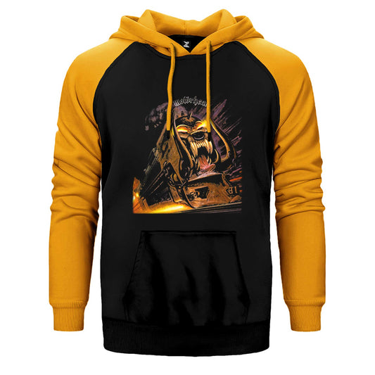 Motörhead Orgasmatron Çift Renk Reglan Kol Sweatshirt / Hoodie