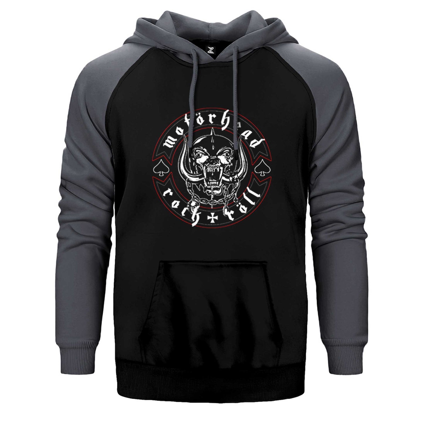 Motörhead Rock n Röll Çift Renk Reglan Kol Sweatshirt / Hoodie