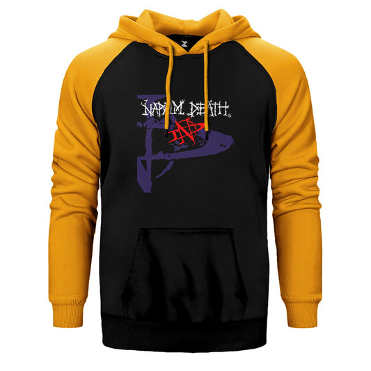 Napalm Death Greed Killing Çift Renk Reglan Kol Sweatshirt / Hoodie