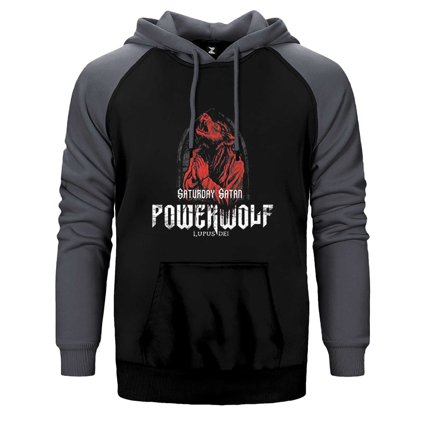 Powerwolf Lupus Dei Çift Renk Reglan Kol Sweatshirt / Hoodie
