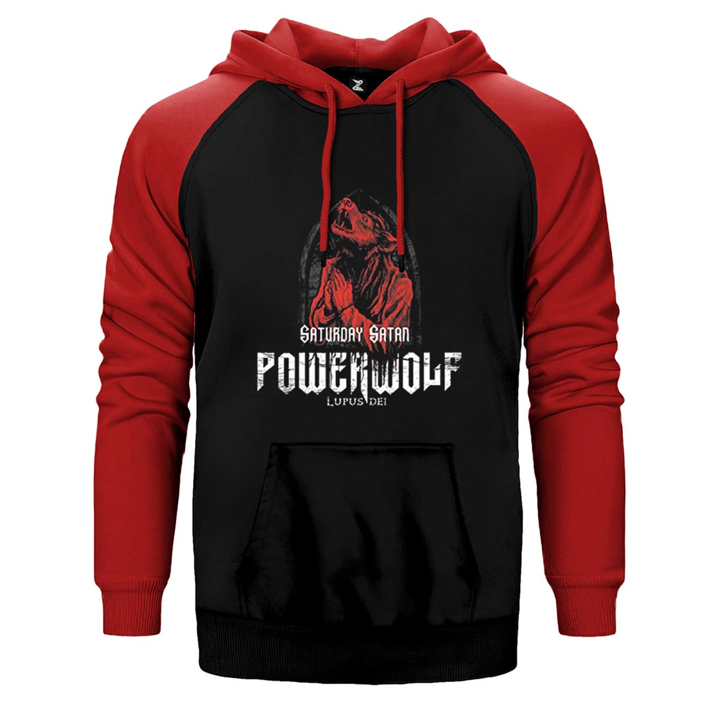 Powerwolf Lupus Dei Çift Renk Reglan Kol Sweatshirt / Hoodie