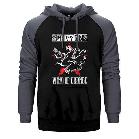 Scorpions Wind Of Change Çift Renk Reglan Kol Sweatshirt / Hoodie