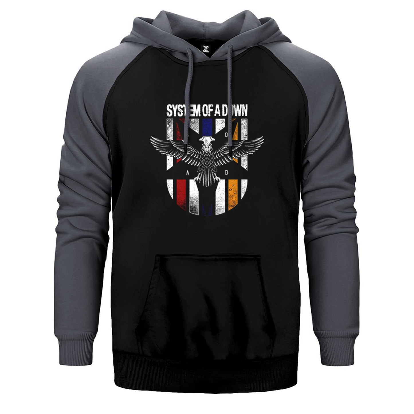 System of a Down Eagle Colors Çift Renk Reglan Kol Sweatshirt / Hoodie