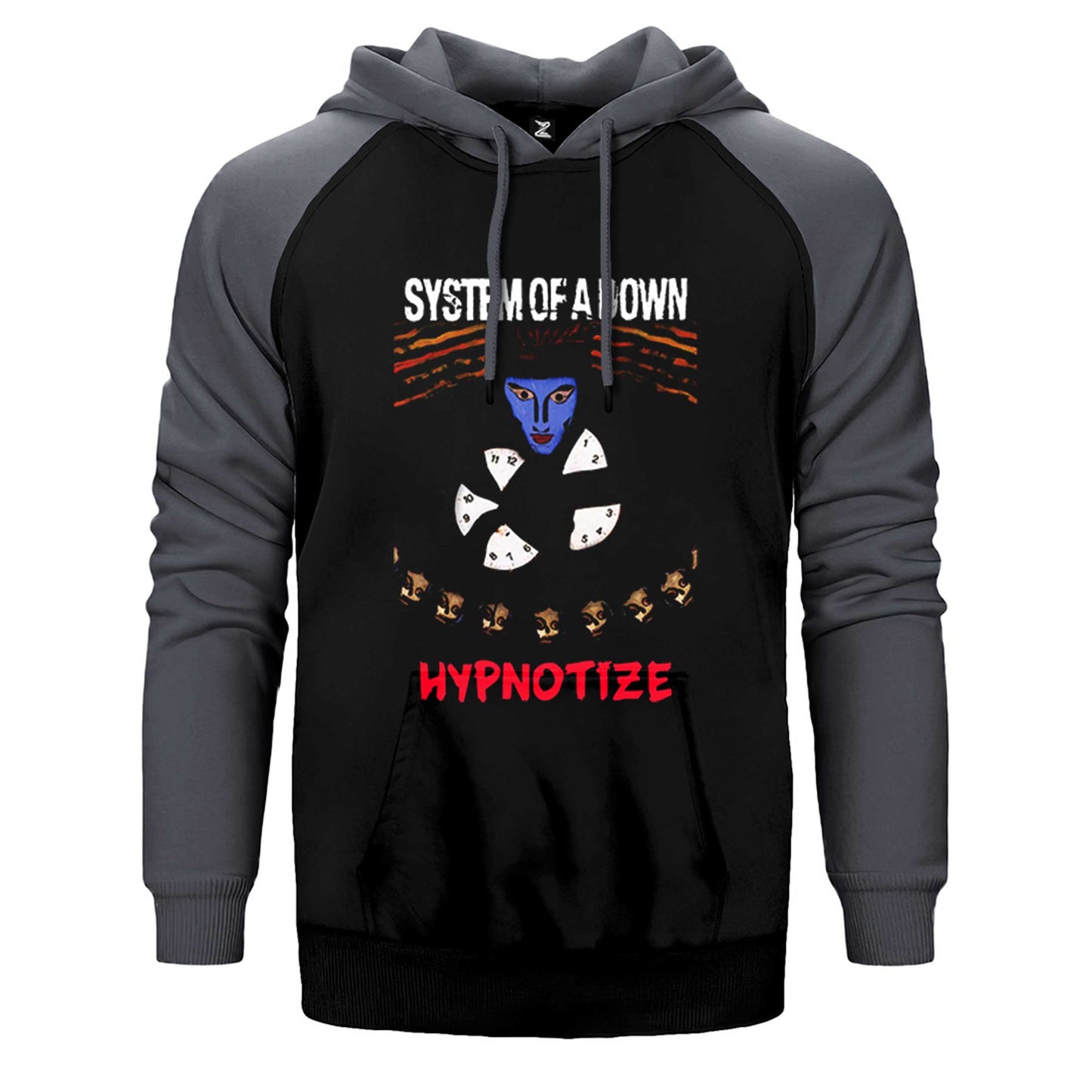 System of a Down Hypnotize Çift Renk Reglan Kol Sweatshirt / Hoodie