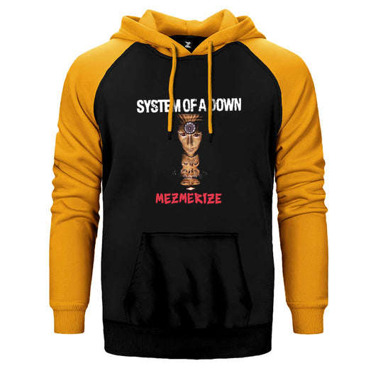 System of a Down Mezmerize Çift Renk Reglan Kol Sweatshirt / Hoodie