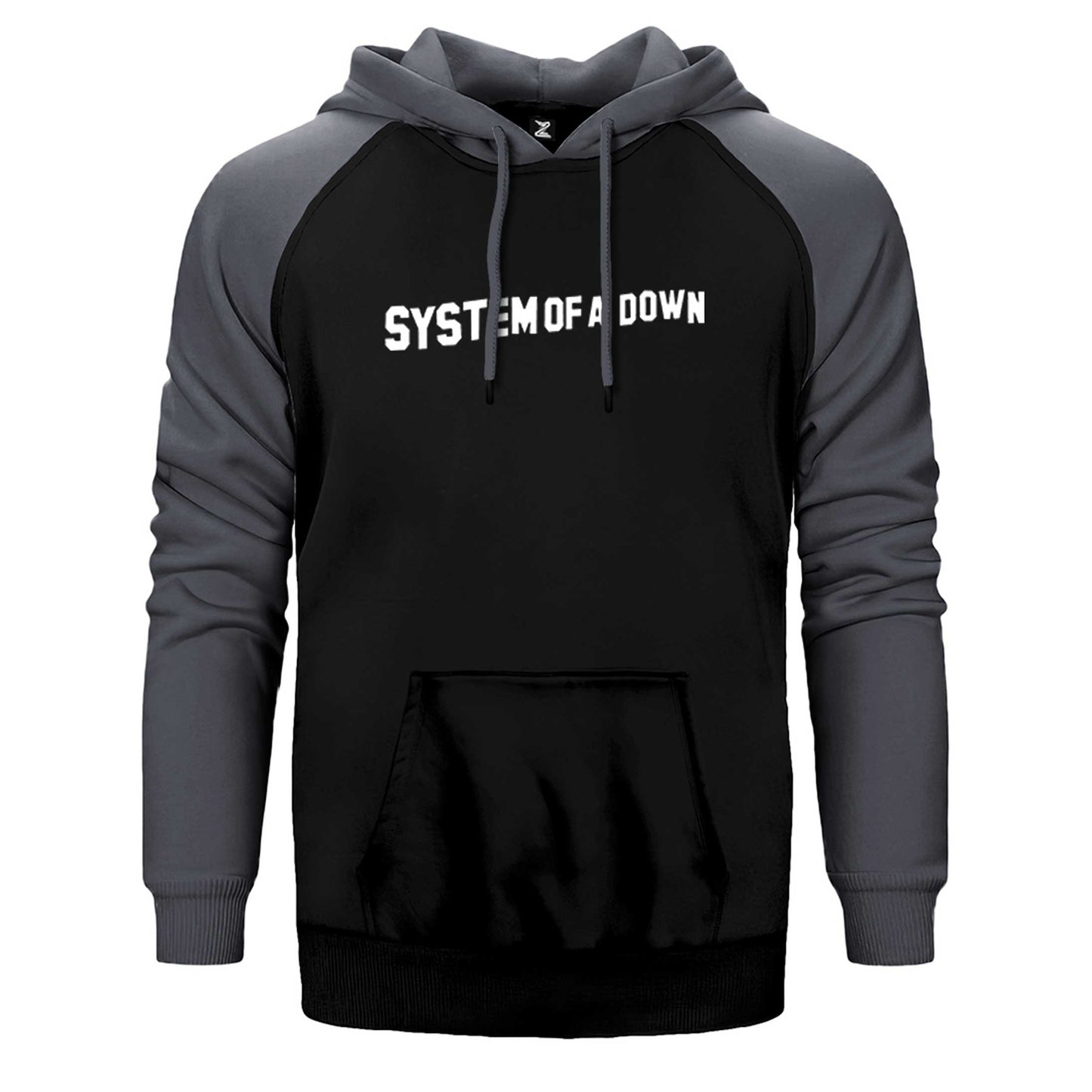 System of a Down Yazı Çift Renk Reglan Kol Sweatshirt / Hoodie