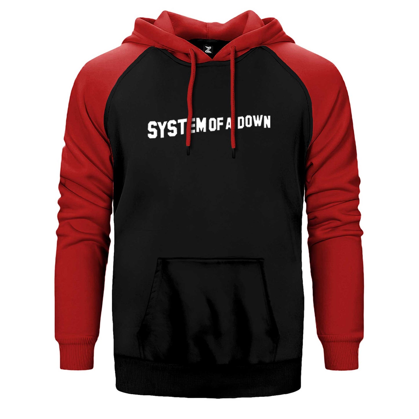 System of a Down Yazı Çift Renk Reglan Kol Sweatshirt / Hoodie