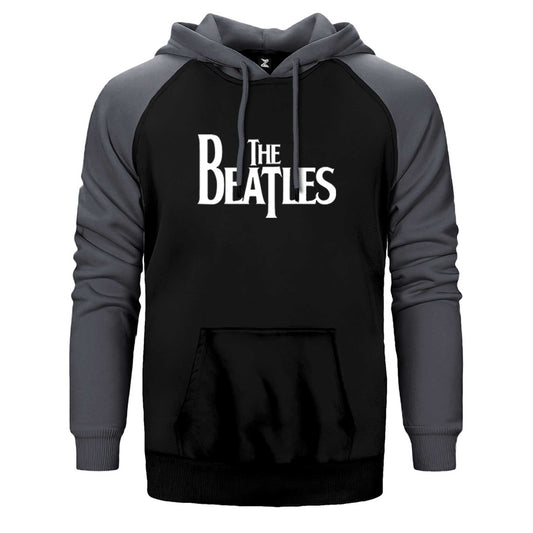 The Beatles Logo Çift Renk Reglan Kol Sweatshirt / Hoodie