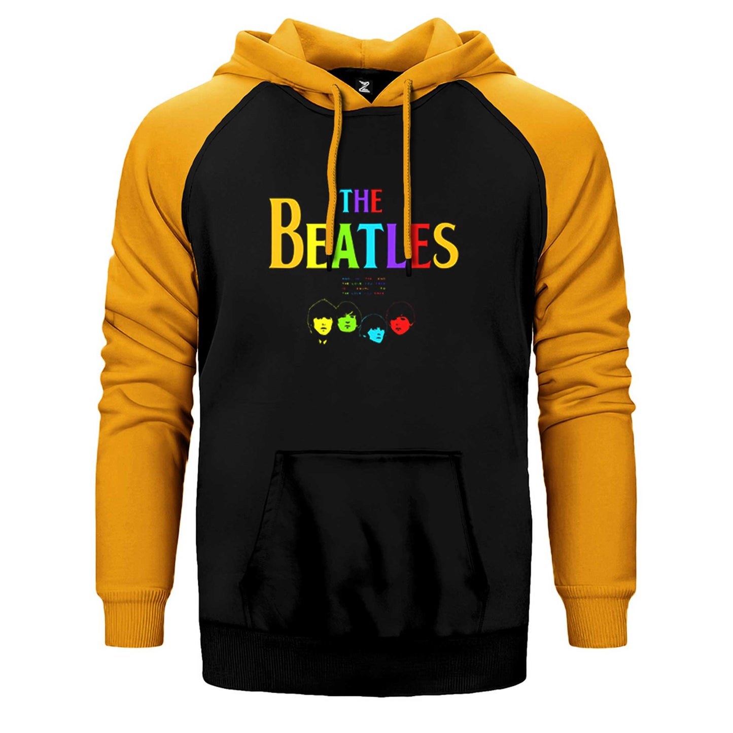 The Beatles Rainbow Çift Renk Reglan Kol Sweatshirt / Hoodie