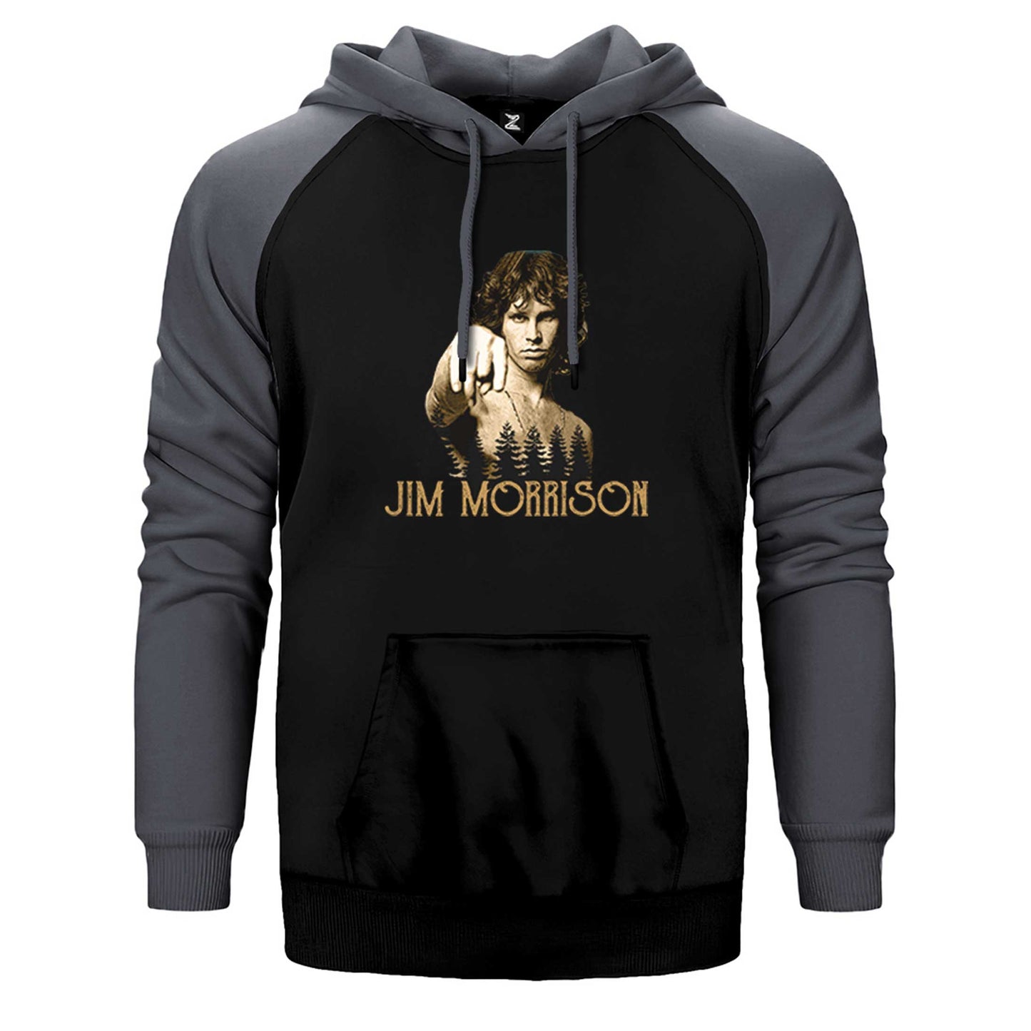 The Doors Jim Morrison Çift Renk Reglan Kol Sweatshirt / Hoodie