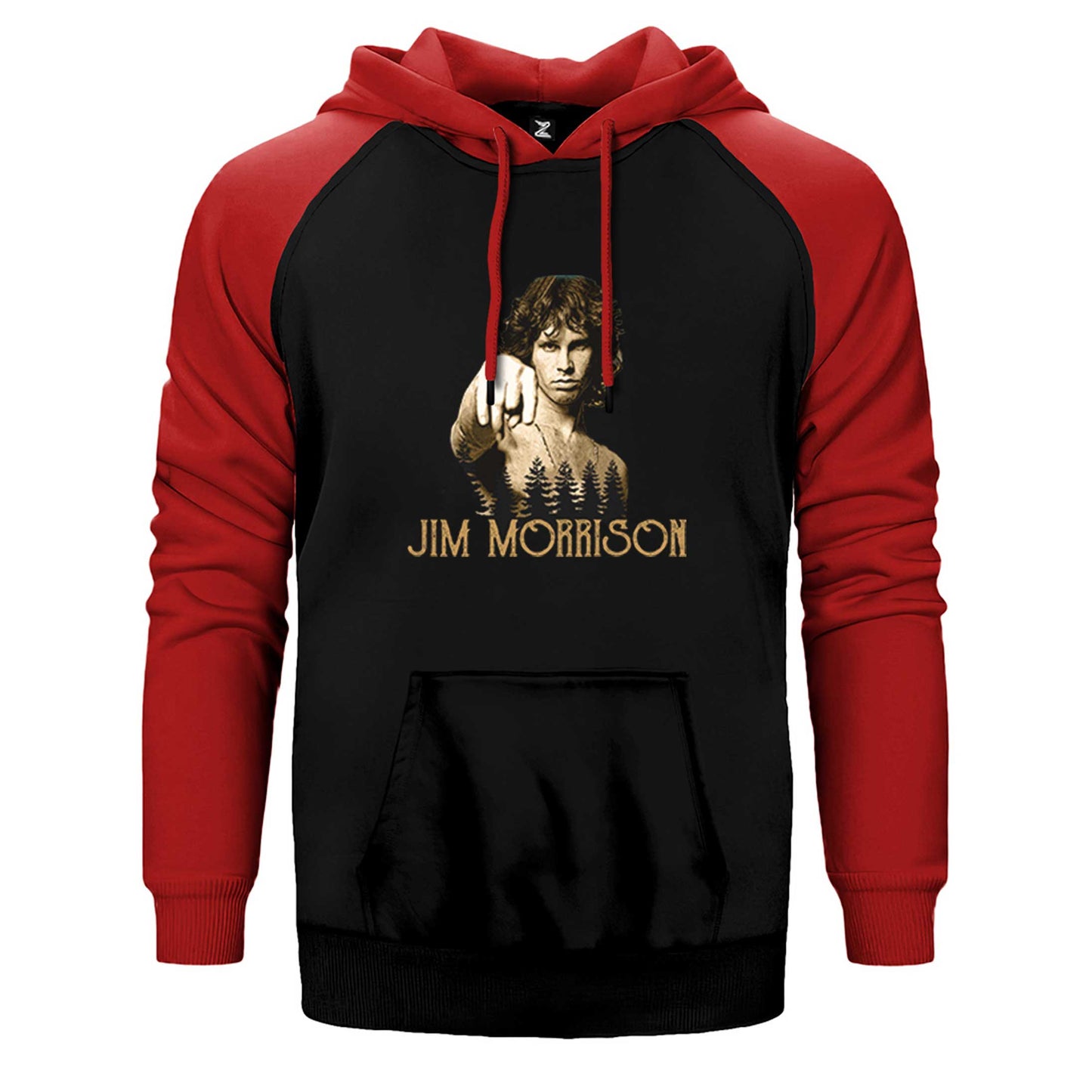 The Doors Jim Morrison Çift Renk Reglan Kol Sweatshirt / Hoodie