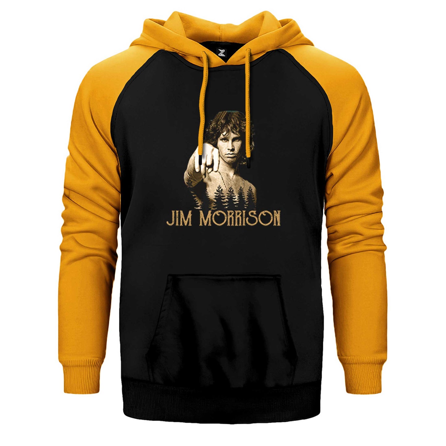 The Doors Jim Morrison Çift Renk Reglan Kol Sweatshirt / Hoodie