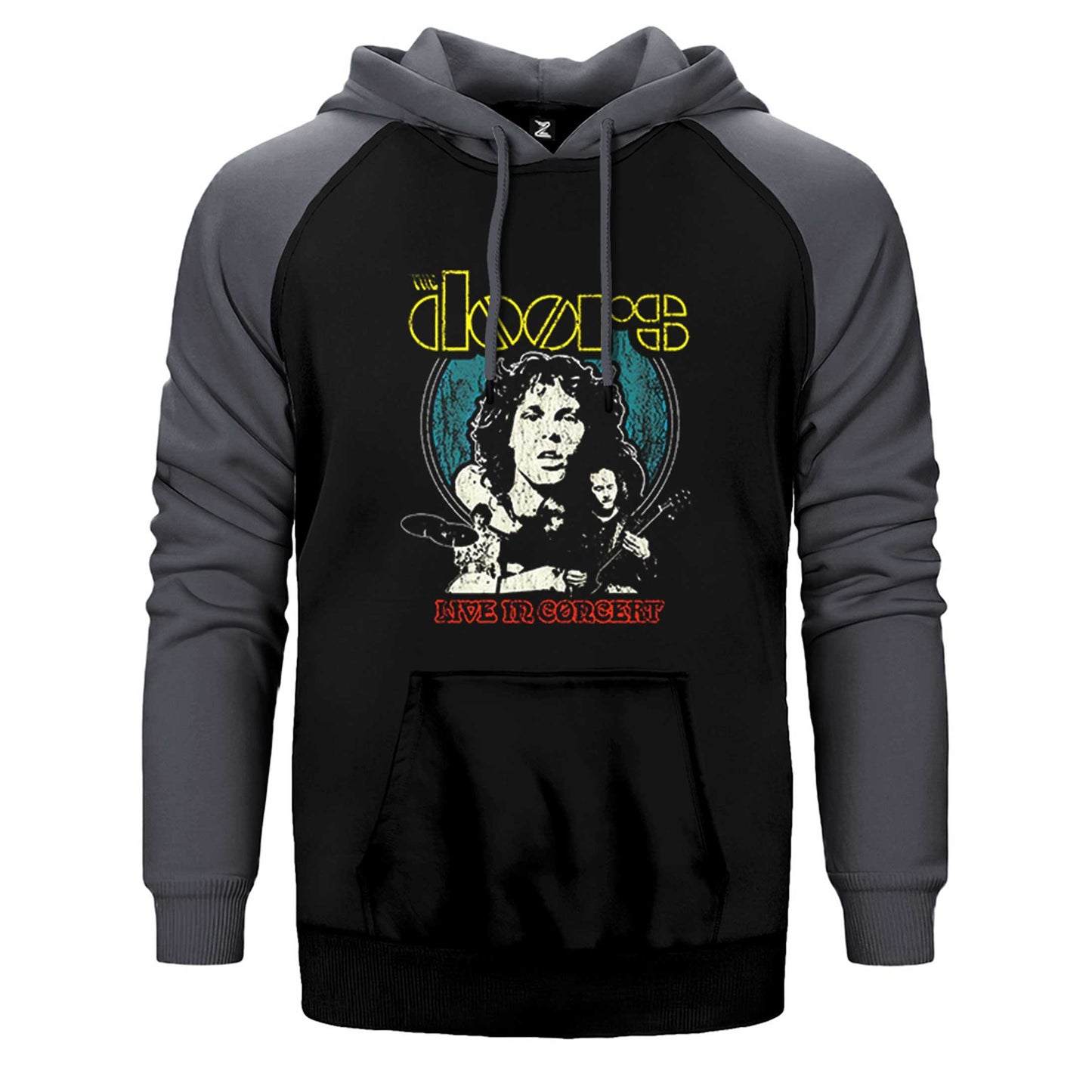 The Doors Live in Concert Çift Renk Reglan Kol Sweatshirt / Hoodie