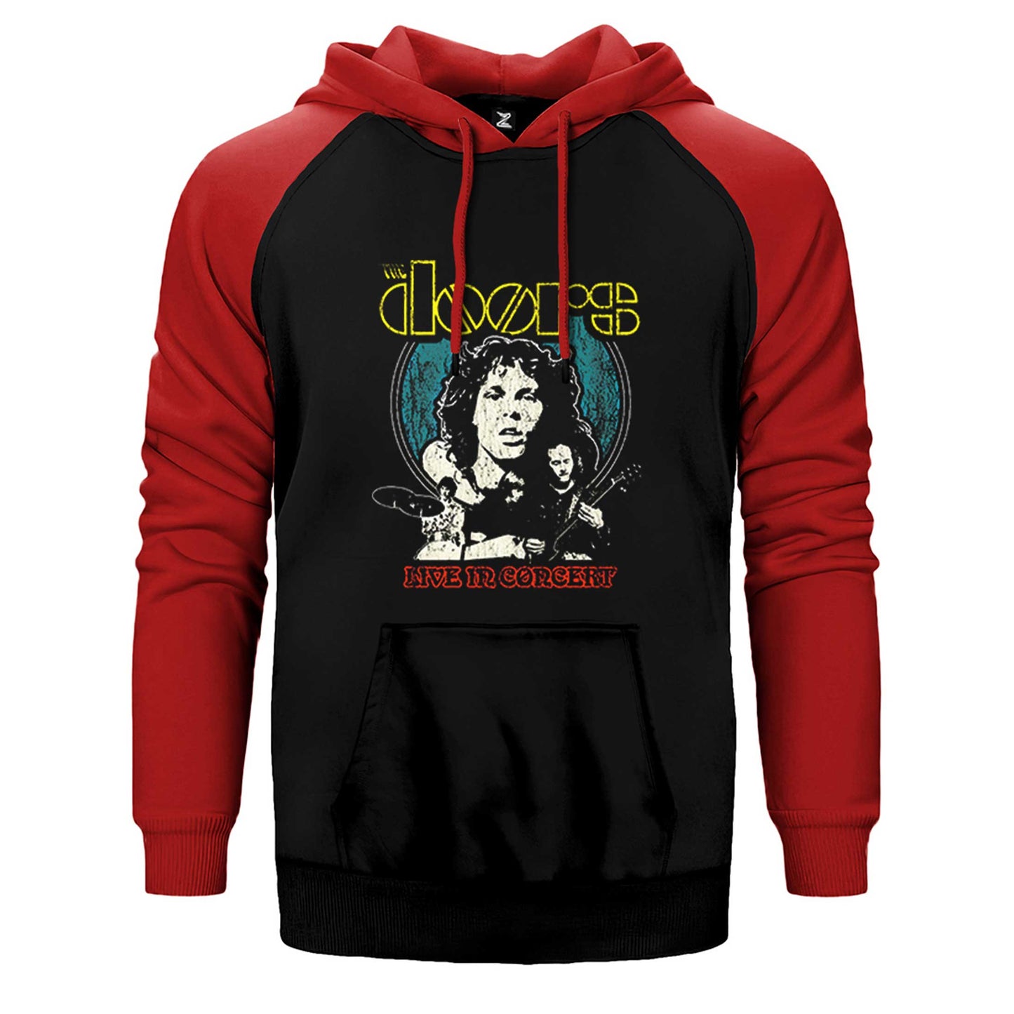 The Doors Live in Concert Çift Renk Reglan Kol Sweatshirt / Hoodie