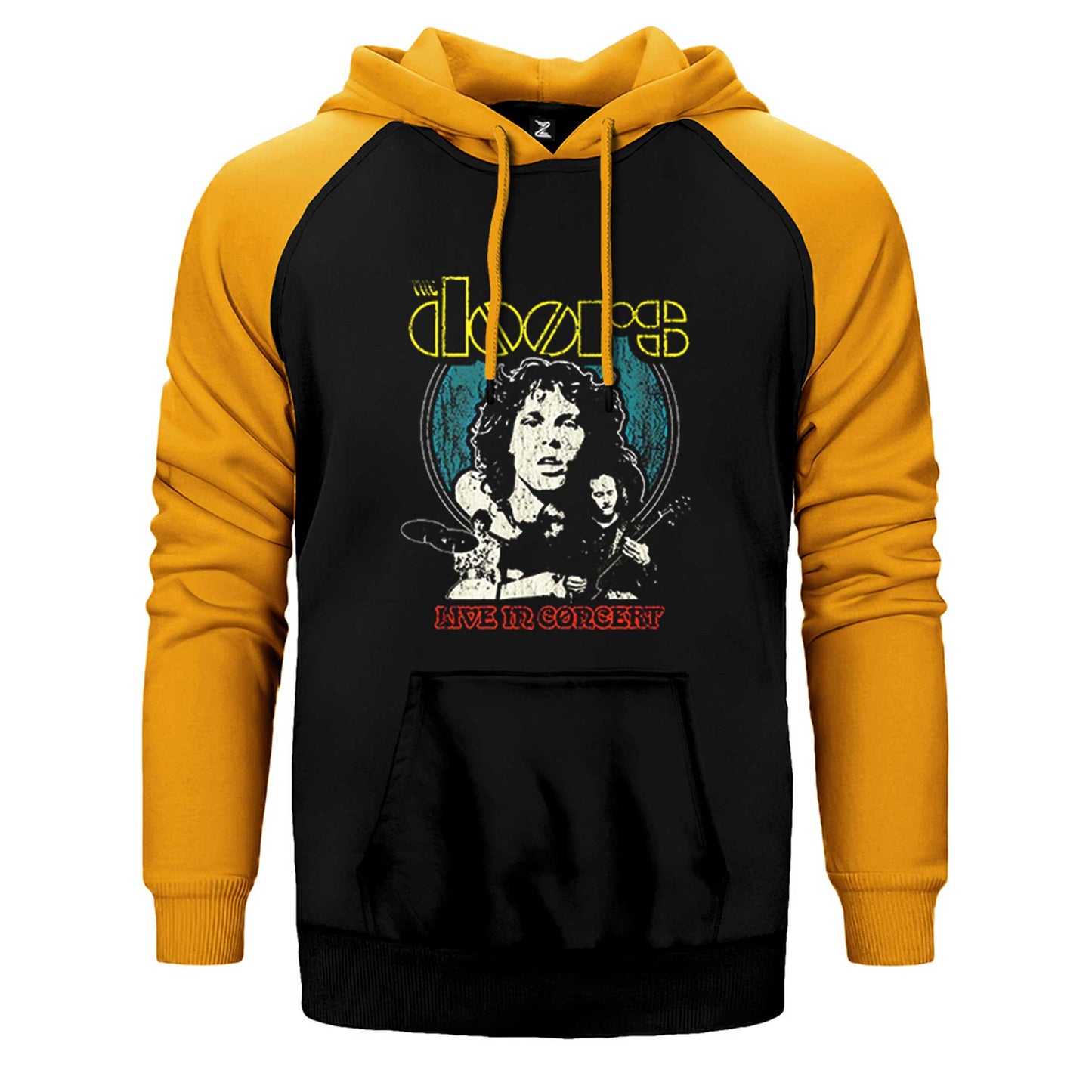 The Doors Live in Concert Çift Renk Reglan Kol Sweatshirt / Hoodie