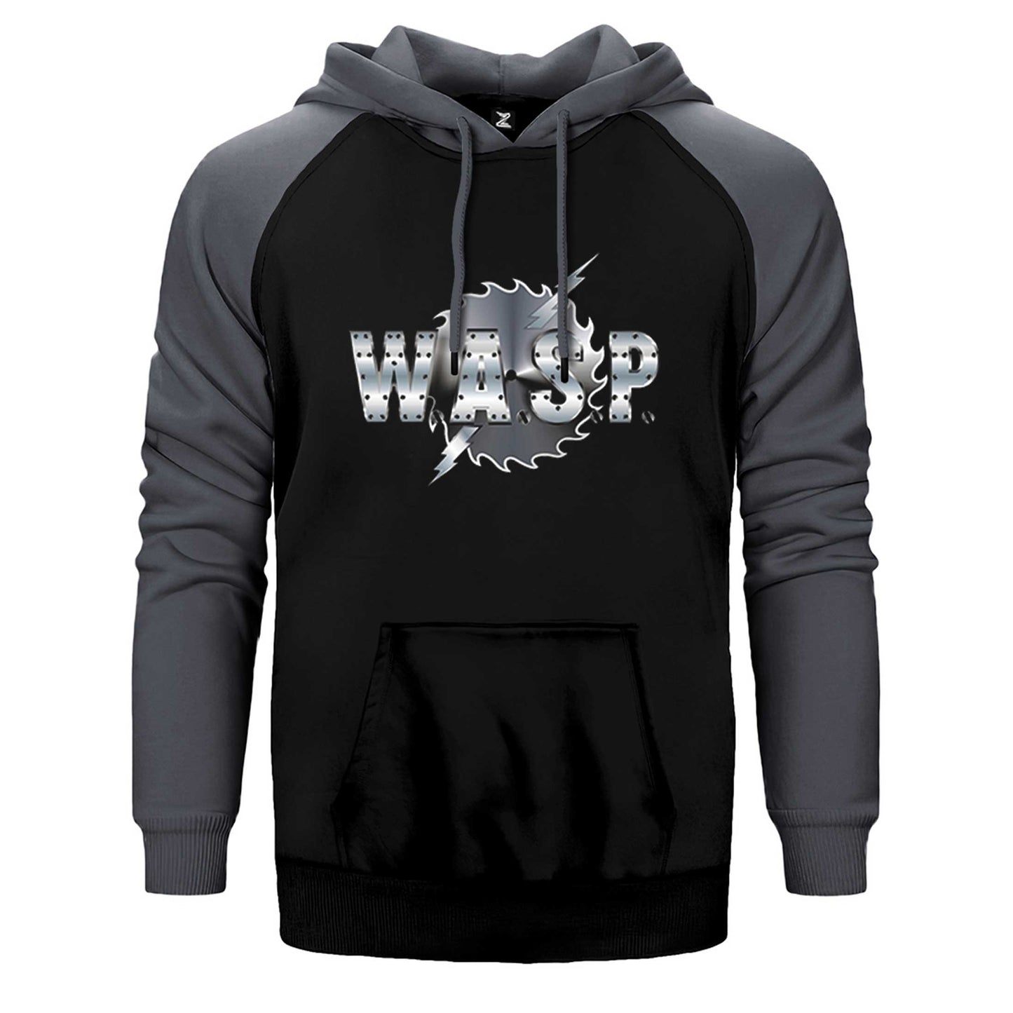 WASP Logo Çift Renk Reglan Kol Sweatshirt / Hoodie