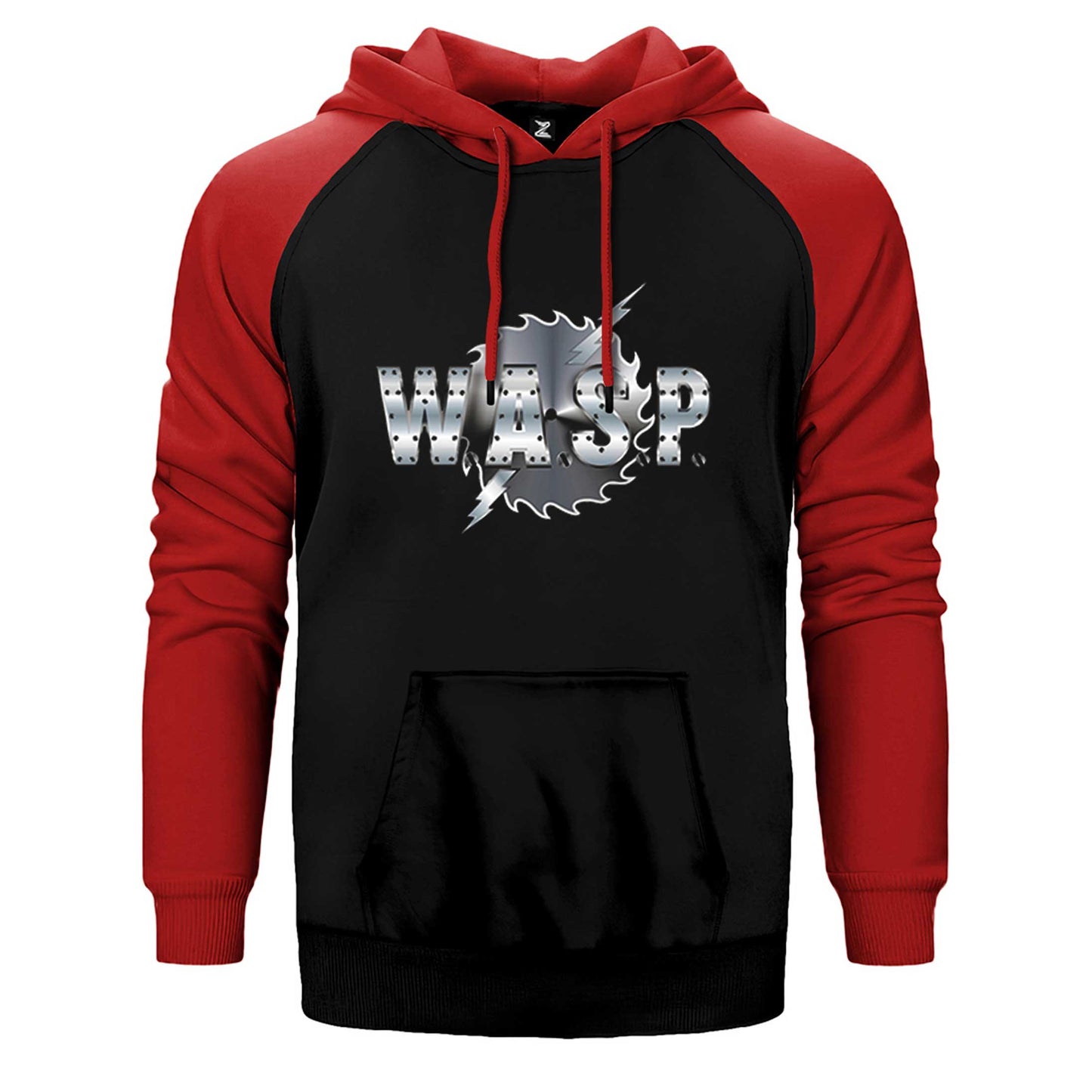 WASP Logo Çift Renk Reglan Kol Sweatshirt / Hoodie