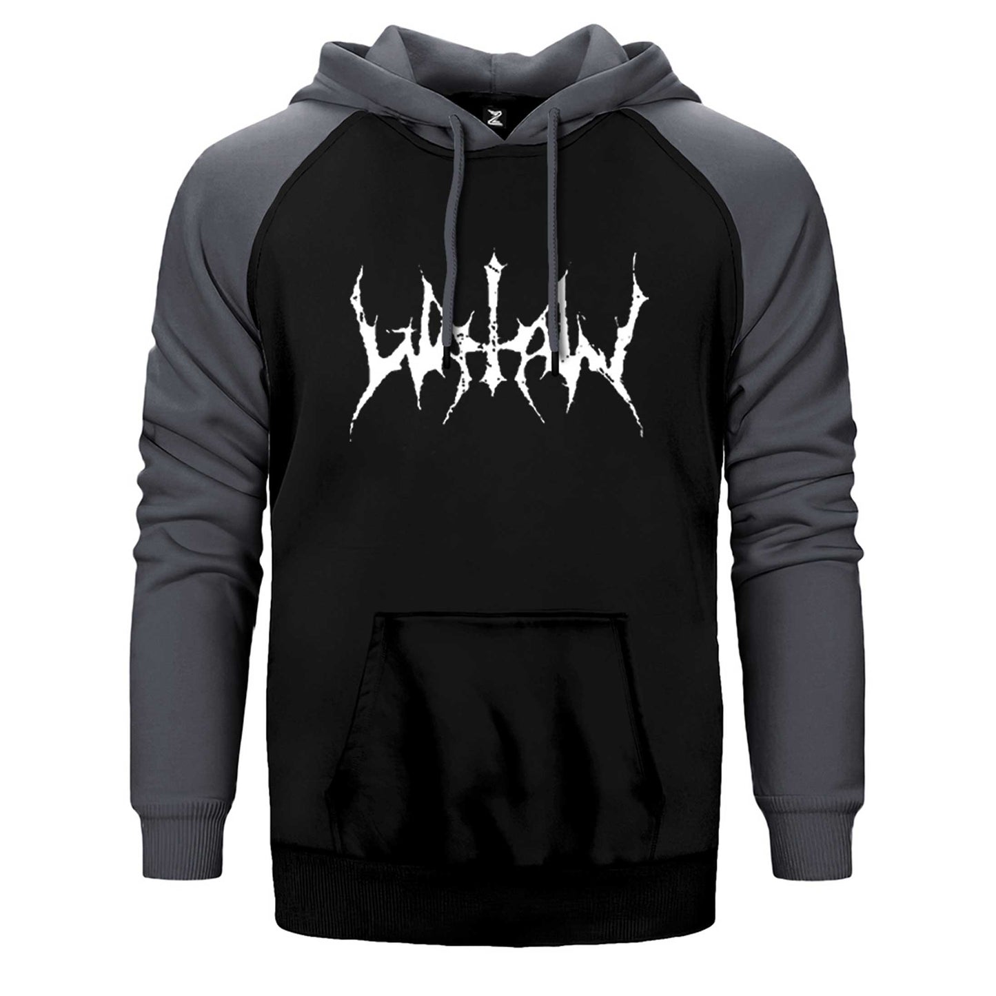 Watain Logo Yazı Çift Renk Reglan Kol Sweatshirt / Hoodie